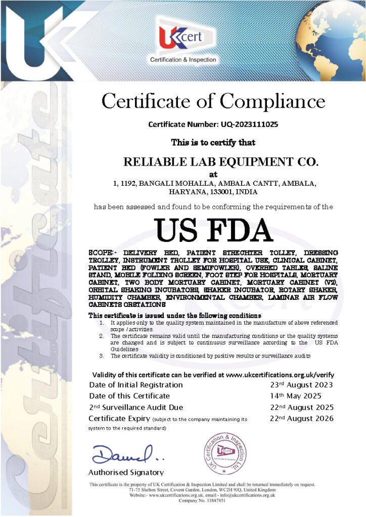 RELIABLE LAB EQUIPMENT CO